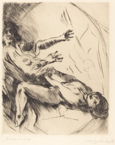 Joseph ja Potifars Weib I Joosef ja Potifarin vaimo I, 1914. tekijältä Lovis Corinth