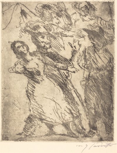 Cavaliers with a Woman Cavaliers with a Woman, n. 1923 tekijältä Lovis Corinth