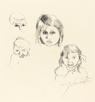 Kinderköpfe (lastenpäät) tekijältä Lovis Corinth