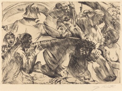 Kristus kantaa ristiä tekijältä Lovis Corinth
