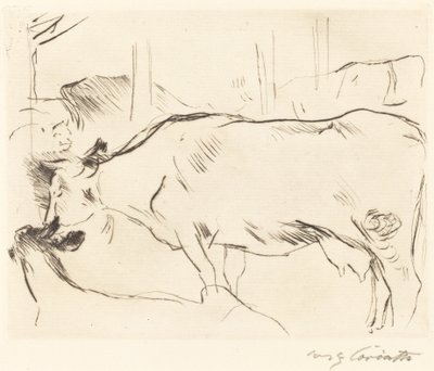 Lehmän navetta II tekijältä Lovis Corinth
