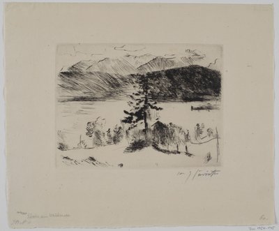 Lärche Walchenseellä tekijältä Lovis Corinth