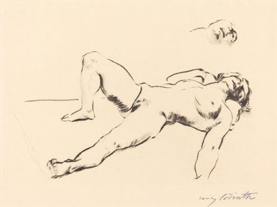 Makaava nainen alaston II tekijältä Lovis Corinth