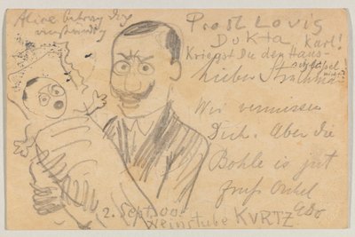Lovis Corinth Carl Strathmannille: postikortti tekijältä Lovis Corinth