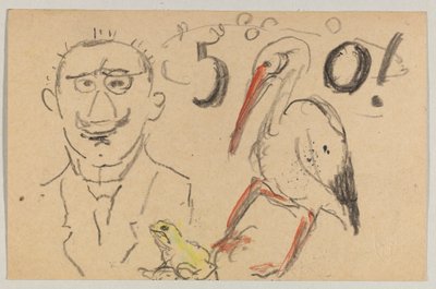 Lovis Corinth Carl Strathmannille: postikortti, postileima 11. syyskuuta 1916 tekijältä Lovis Corinth