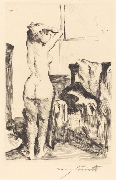Modellstudie Study of a Model, 1916. tekijältä Lovis Corinth