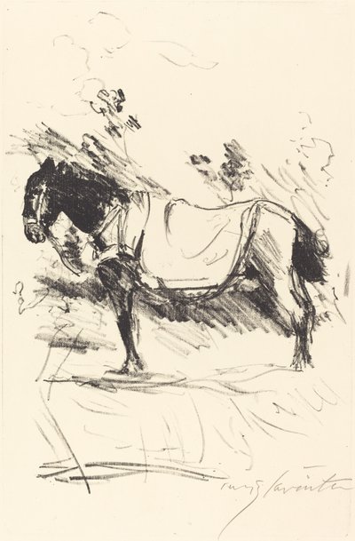 Reitpferd (ratsastushevonen) tekijältä Lovis Corinth