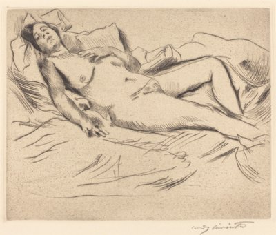 Nukkuva Nainen tekijältä Lovis Corinth
