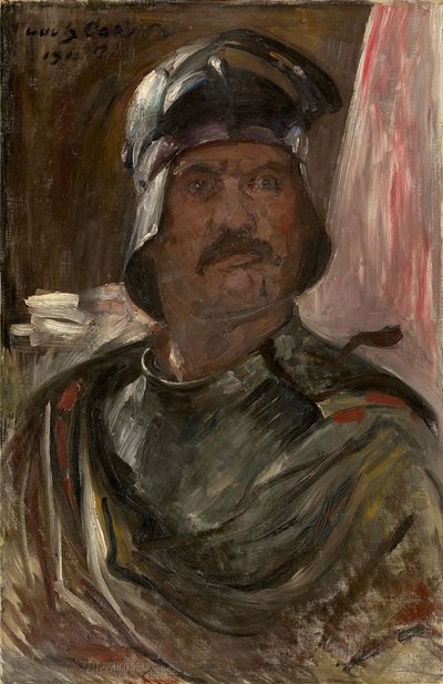 Omakuva haarniskassa, 1911. tekijältä Lovis Corinth