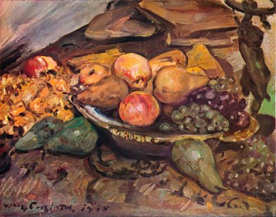 Asetelma hedelmillä, 1900-luku tekijältä Lovis Corinth
