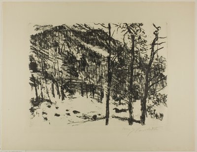 Valley, varhaisesta keväästä vuoristossa tekijältä Lovis Corinth