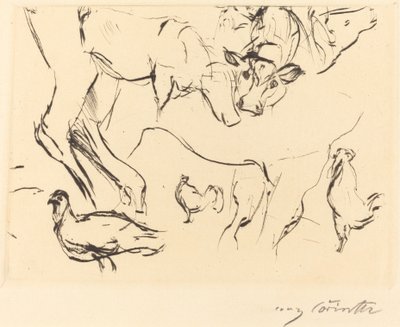 Erilaisia ​​eläintutkimuksia tekijältä Lovis Corinth