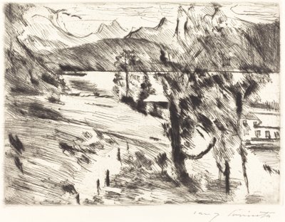 Walchensee Landschaft (Walchensee Landscape) tekijältä Lovis Corinth