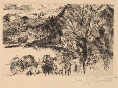 Walchensee mit Jochberg (Walchensee with Jochberg) tekijältä Lovis Corinth