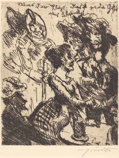 Mikä salama! Se on blasewitzin tuulahdus Mitä se on! Se on Blasewitzin Gustel, 1923. tekijältä Lovis Corinth