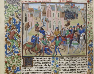Wat Tylerin kuolema, noin 1470-1475. tekijältä Loyset Liedet