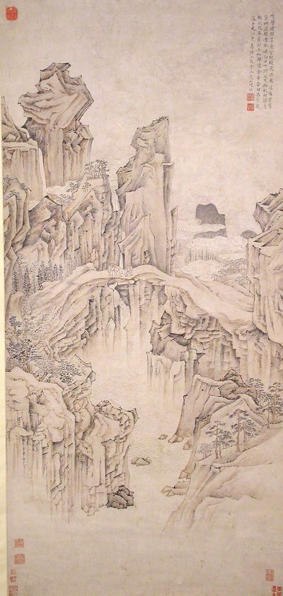 Natural Rock Bridge, päivätty 1556. tekijältä Lu Zhi