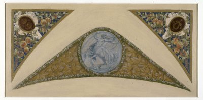 Luonnos Pariisin kaupungintalon festivaaliportaasta: Sagittaire, vuosien 1888 ja 1898 välillä (öljy). tekijältä Luc-Oliver Merson