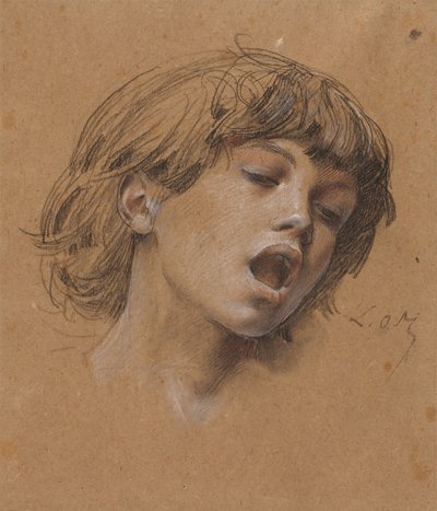 Musiikkipoikien laulututkimuksen johtaja, n. 1898. tekijältä Luc Olivier Merson