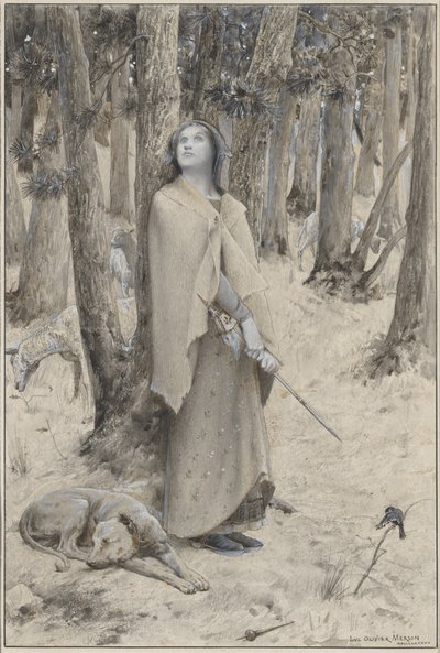 Joan of Arc kuulee ääniä tekijältä Luc Olivier Merson