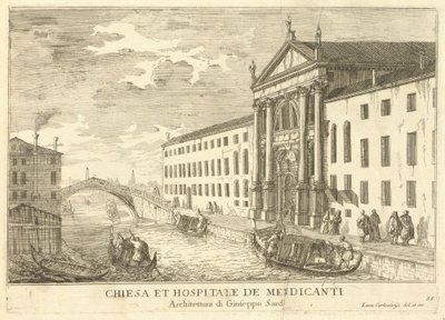 Chiesa et Hospitale de Mendicanti (levy 35) tekijältä Luca Carlevariis