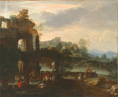 Capriccio Farnese Herculesin kanssa. tekijältä Luca Carlevaris
