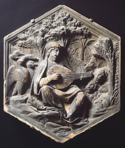 Musiikki (Orpheus), Luca della Robbia (noin 1400-1482) tekijältä Luca Della Robbia