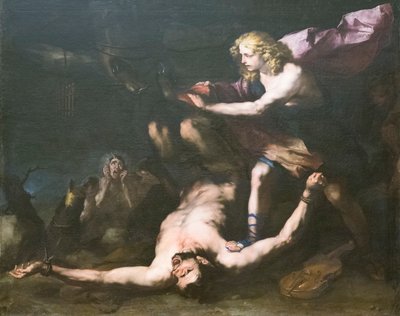 Apollo ja Marsyas tekijältä Luca Giordano