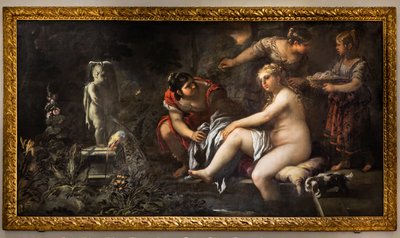 Bathsheba, 1500-luvun toinen puoli (öljy kankaalle) tekijältä Luca Giordano