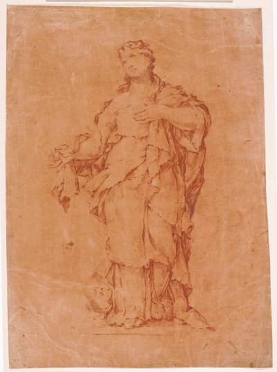 Tanskalainen: Maria Magdaleena, Algardin patsaan mukaan S. Silvestro al Quirinalessa. tekijältä Luca Giordano