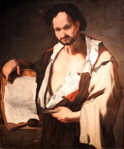 Demokritos tekijältä Luca Giordano