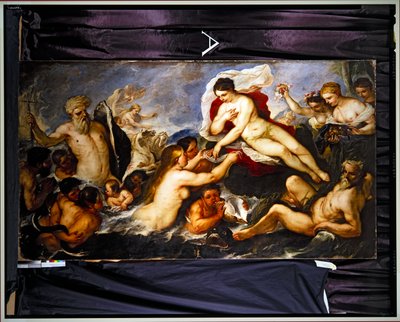 Neptunus ja Amphitrite (öljy kankaalle) tekijältä Luca Giordano