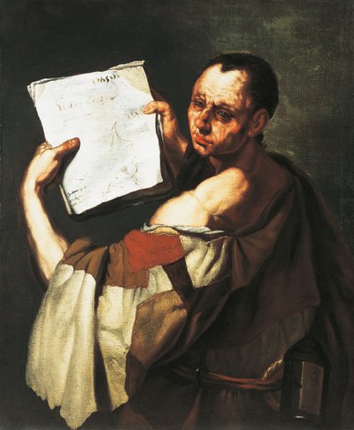 Filosofi tai pyhä (öljy kankaalle) tekijältä Luca Giordano
