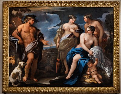 Pariisin tuomio, 1600-luvun toinen puoli (öljy kankaalle) tekijältä Luca Giordano
