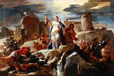 Judithin voitto, n. 1703 (öljy kankaalle) tekijältä Luca Giordano