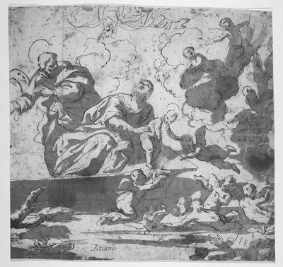 Niilin ylitys lennossa Egyptiin tekijältä Luca Giordano
