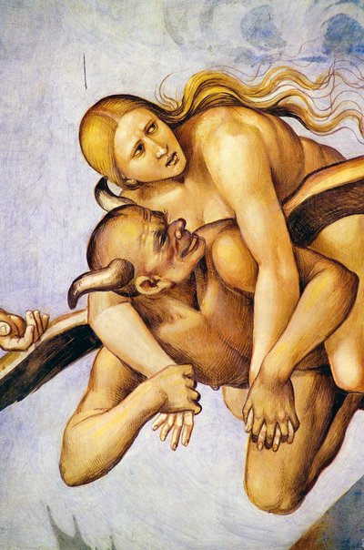 Kirottu helvetissä, Last Judgment -frescojaksosta tekijältä Luca Signorelli