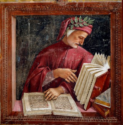 Italialaisen runoilijan Dante Alighierin esitys tekijältä Luca Signorelli