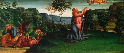 Tarinat Kristuksesta: Kristus Getsemanen puutarhassa, Luca Signorelli (noin 1445-1523) tekijältä Luca Signorelli