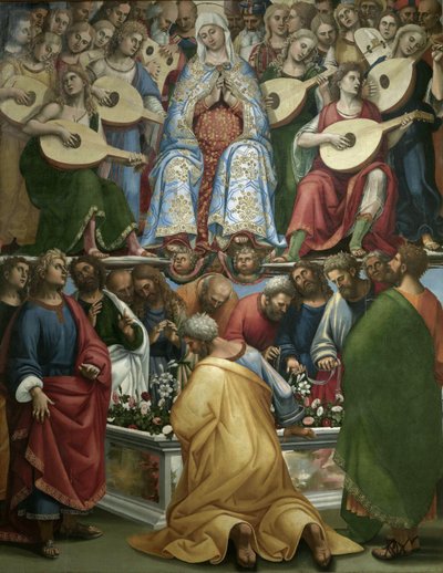 Siunatun Neitsyt Marian taivaaseenasto, 1519-1520. tekijältä Luca Signorelli