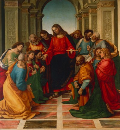 Apostolien ehtoollinen, kirjoittanut Luca Signorelli (noin 1445-1523) tekijältä Luca Signorelli