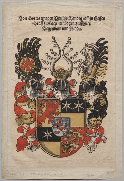 Philipin vaakuna, Hessenin maahaitari tekijältä Lucas Cranach