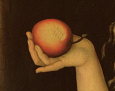 Eeva, 1528 (yksityiskohta numerosta 9629) tekijältä Lucas Cranach the Elder