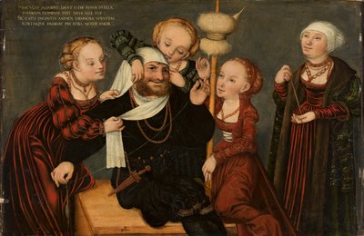 Herkules und Omphale tekijältä Lucas Cranach