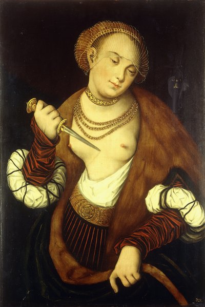 Lucretia, 1548 tekijältä Lucas Cranach