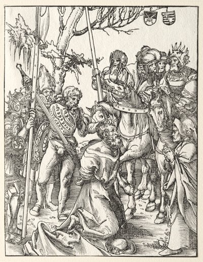 Pyhän Jaakob Suuren marttyyrikuolema tekijältä Lucas Cranach