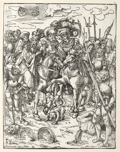 Pyhän Matteuksen marttyyrikuolema tekijältä Lucas Cranach