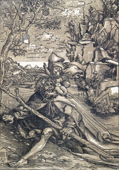 Pyhä Kristofer, 1506-1509 tekijältä Lucas Cranach