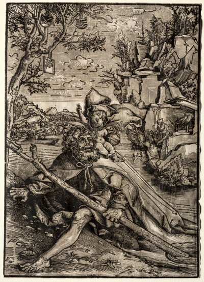 Pyhä Kristofer tekijältä Lucas Cranach