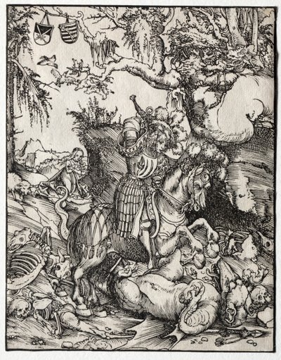 St. George Slaying the Dragon tekijältä Lucas Cranach